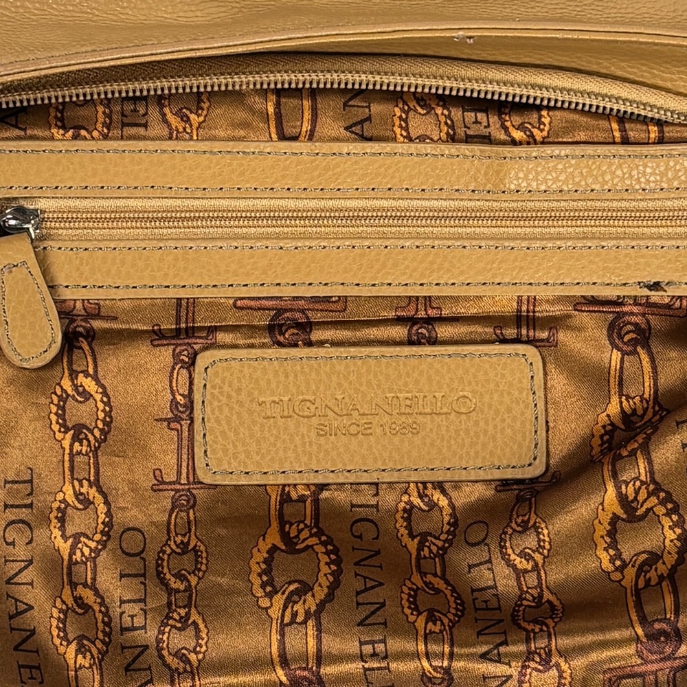 Tignanello tan Leather Crossbody Bag - Picture 8 of 13